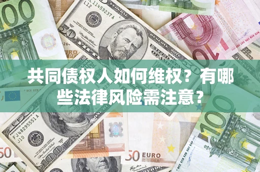 武汉共同债权人如何维权？有哪些法律风险需注意？