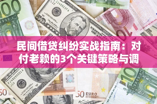 武汉民间借贷纠纷实战指南：对付老赖的3个关键策略与调解盲区解析