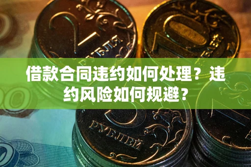武汉借款合同违约如何处理？违约风险如何规避？