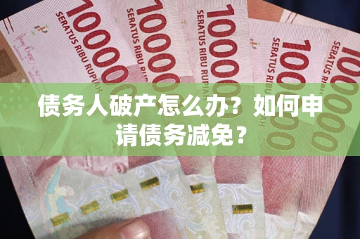 武汉债务人破产怎么办？如何申请债务减免？