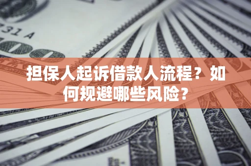 武汉担保人起诉借款人流程？如何规避哪些风险？
