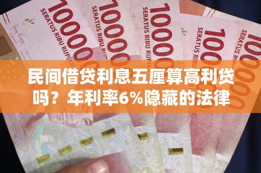 武汉民间借贷利息五厘算高利贷吗？年利率6%隐藏的法律风险全解析
