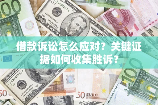 武汉借款诉讼怎么应对？关键证据如何收集胜诉？